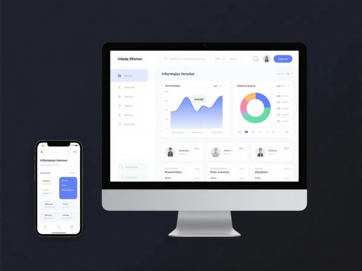 信息服务平台界面展示